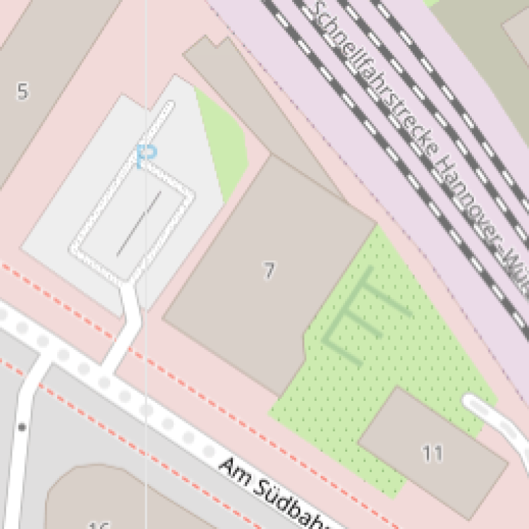 Clubraum Südbahnhof — Detail (Eingang / Parken)